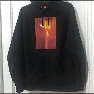 Supreme piss Christ hood